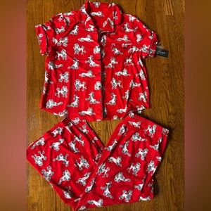 kate spade Red Women’s Pajama Set with Dog Pattern